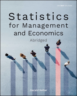 Statistics for Management and Economics, Abridged 12/e /Keller (Custom Solutions)