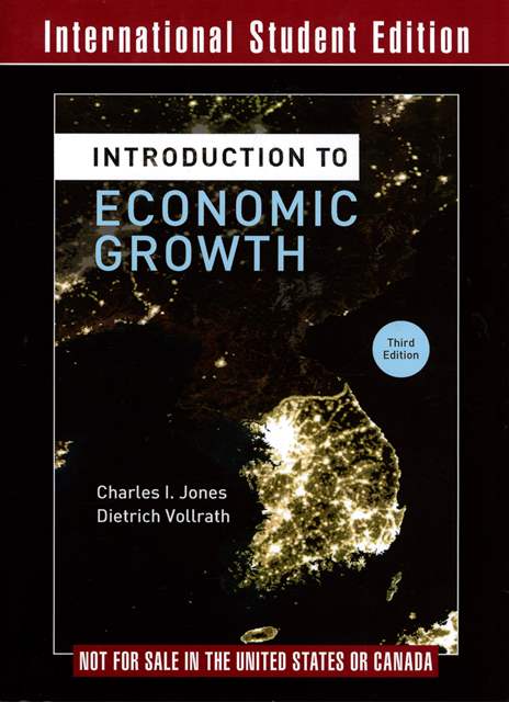 Introduction to Economic Growth 3/e