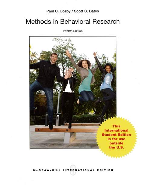 Methods in Behavioral Research 12/e