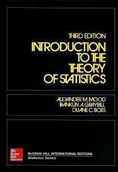 Introduction to the Theory of Statistics 3/e